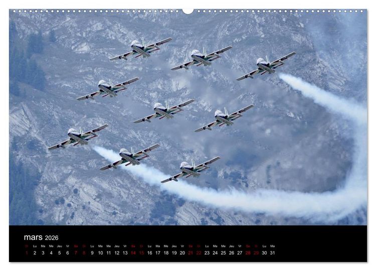 Produktbild: Les Frecce Tricolori (Calendrier mural 2026 DIN A2 vertical) calendrier de bureau