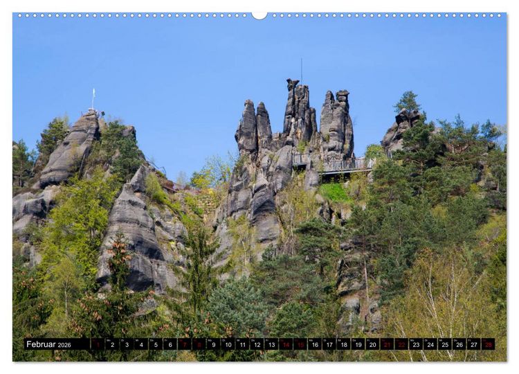 Produktbild: Das Zittauer Gebirge - (hochwertiger Premium Wandkalender 2026 DIN A2 quer), Kunstdruck in Hochglanz