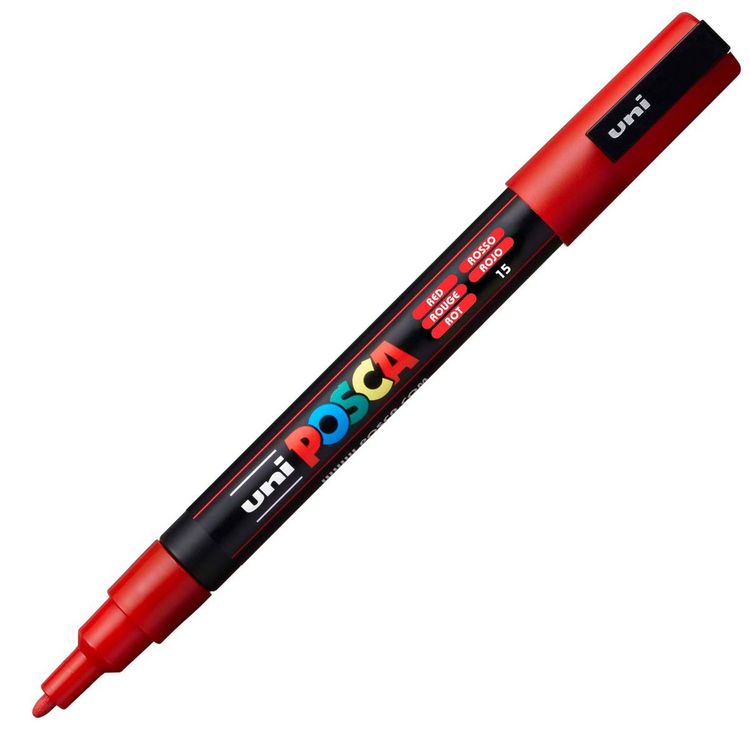 Produktbild: uni-ball Marker uni POSCA PC-3M rot