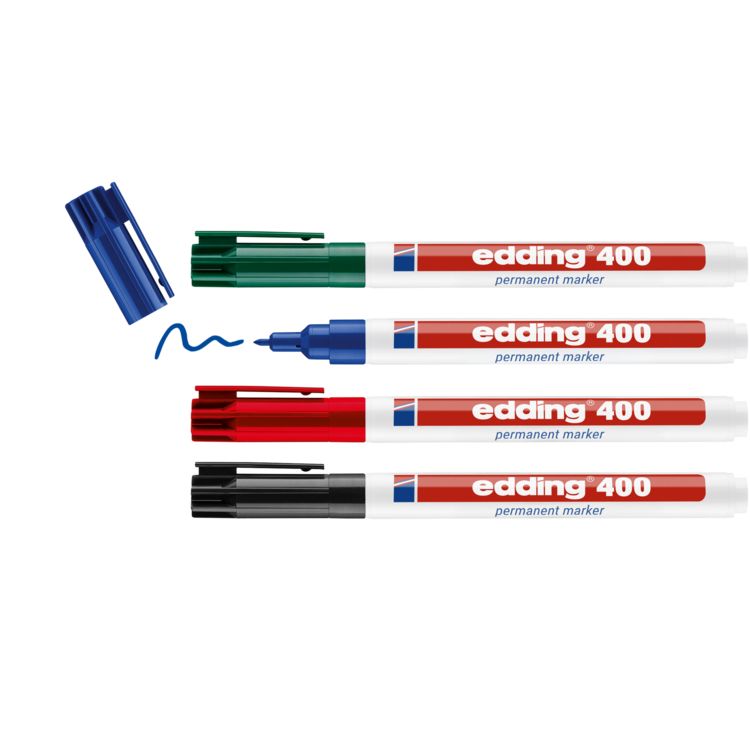 Produktbild: Edding 4-400-4-2 Permanentmarker wasserfest: Ja