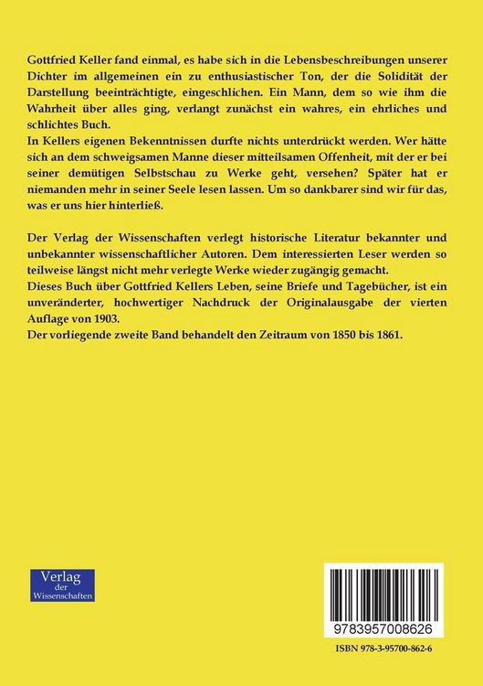 Produktbild: Gottfried Kellers Leben