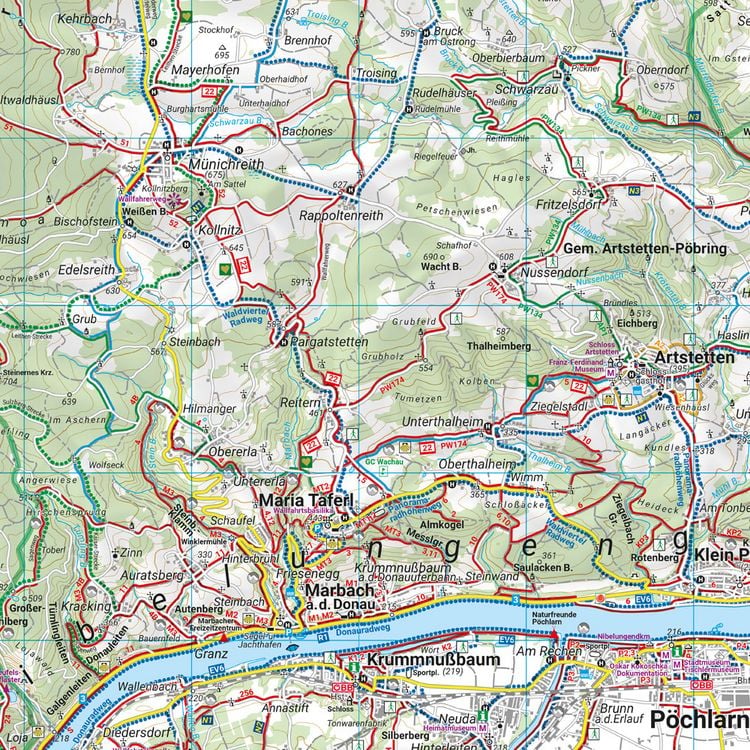 Produktbild: Freytag & berndt Wanderkarte WK 0071 Wachau, Welterbesteig - Nibelungengau - Kremstal - Yspertal - Dunkelsteinerwald 1:50.000
