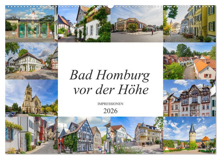 Produktbild: Bad Homburg vor der H&ouml;he Impressionen (Wandkalender 2026 DIN A2 quer), CALVENDO Monatskalender