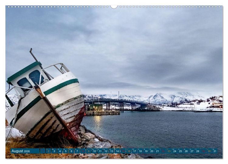 Produktbild: Von Troms&ouml; nach Sommaroy - Winter in Norwegen (Wandkalender 2026 DIN A2 quer), CALVENDO Monatskalender