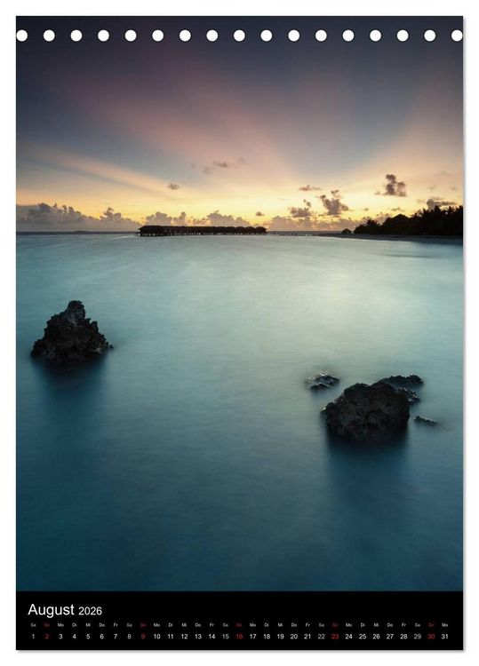 Produktbild: LANDSCHAFT AM WASSER (Tischkalender 2026 DIN A5 hoch), CALVENDO Monatskalender