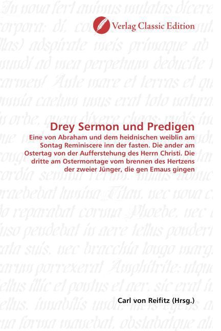 Produktbild: Drey Sermon und Predigen