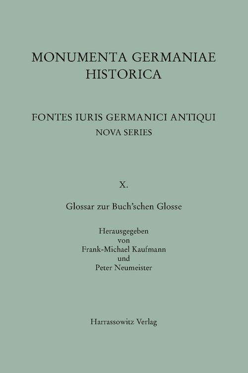 Produktbild: Glossar zur Buch&rsquo;schen Glosse