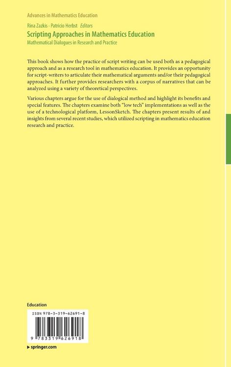 Produktbild: Scripting Approaches in Mathematics Education