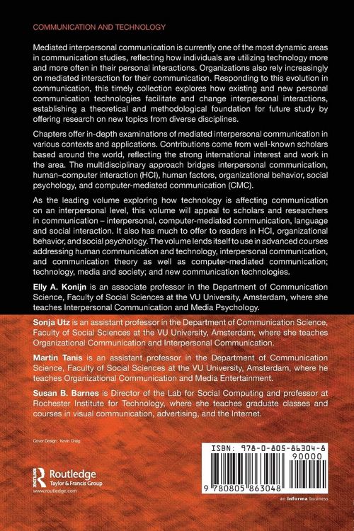 Produktbild: Mediated Interpersonal Communication