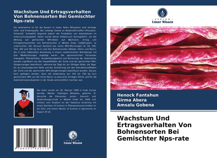 Produktbild: Wachstum Und Ertragsverhalten Von Bohnensorten Bei Gemischter Nps-rate