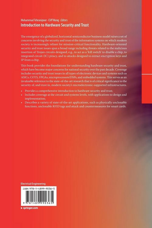 Produktbild: Introduction to Hardware Security and Trust