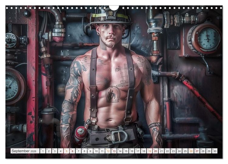 Produktbild: Feuerwehrm&auml;nner (Wandkalender 2026 DIN A3 quer), CALVENDO Monatskalender