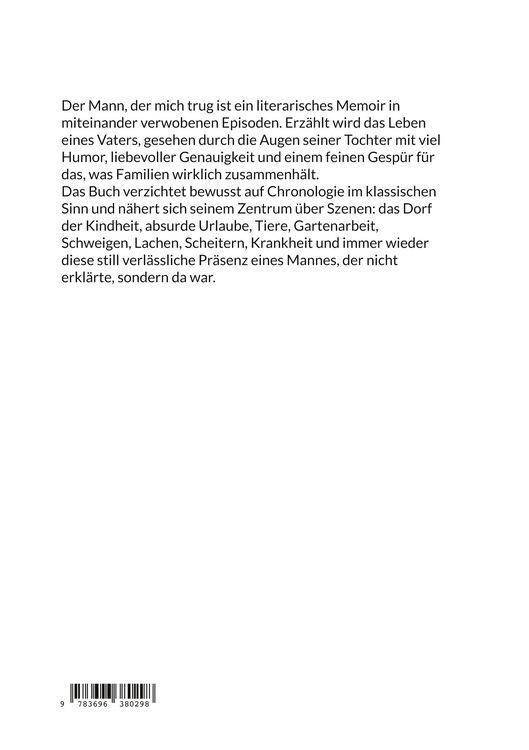 Produktbild: Der Mann, der mich trug