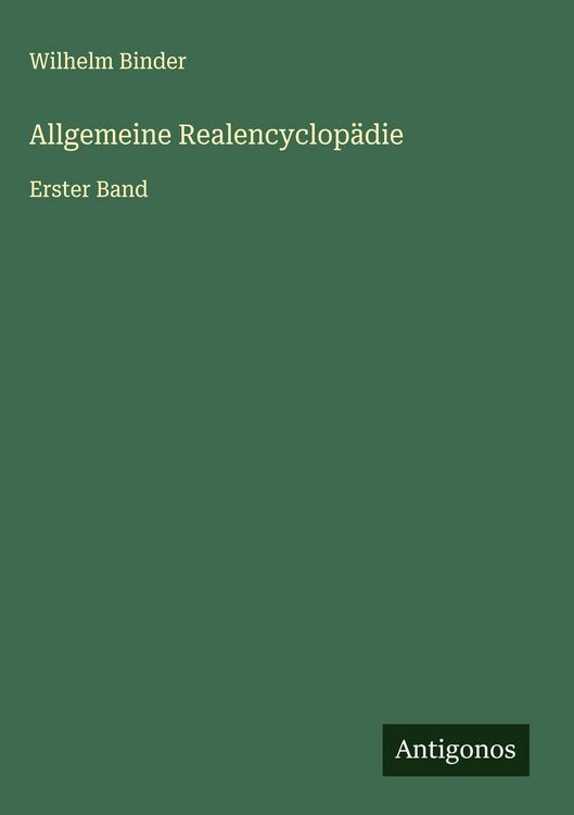 Produktbild: Allgemeine Realencyclop&auml;die