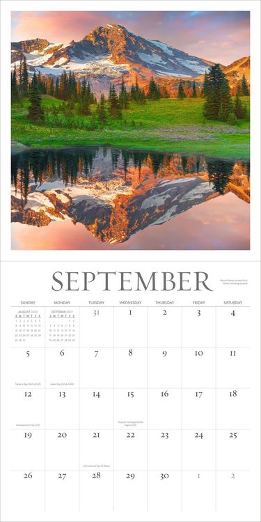 Produktbild: Washington Evergreen Wall Calendar 2027