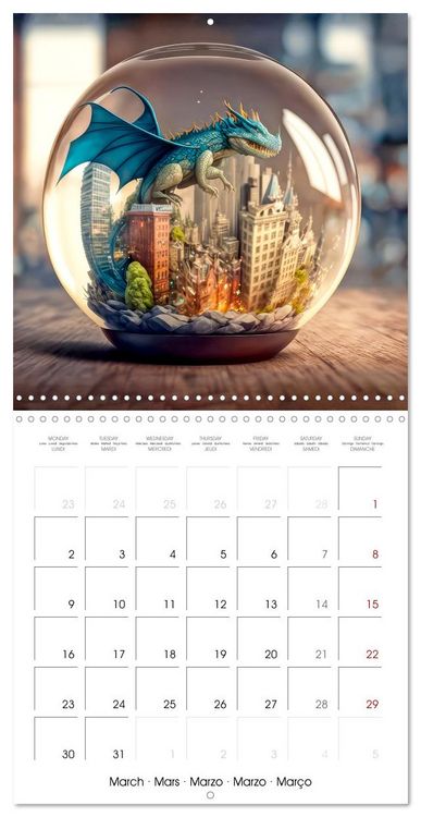 Produktbild: Small world in the glas sphere (Wall Calendar 2026 12 &times; 12 Inch) CALVENDO 12 Month Wall Calendar