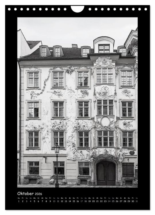 Produktbild: Liebenswertes M&uuml;nchen 2026 - Stilisierte Fotografien in schwarzwei&szlig; (Wandkalender 2026 DIN A4 hoch), CALVENDO Monatskalender