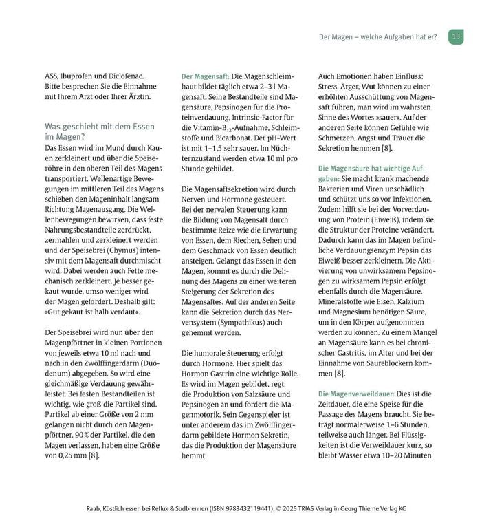 Produktbild: K&ouml;stlich essen Reflux und Sodbrennen