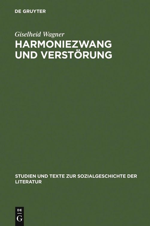 Produktbild: Harmoniezwang und Verst&ouml;rung