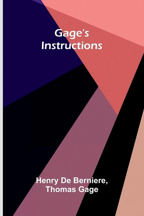 Produktbild: Gage's Instructions
