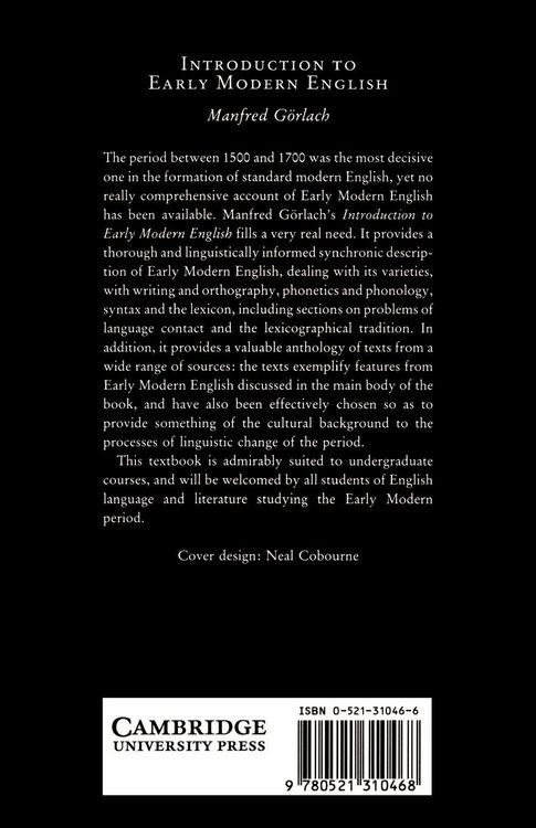 Produktbild: Introduction to Early Modern English