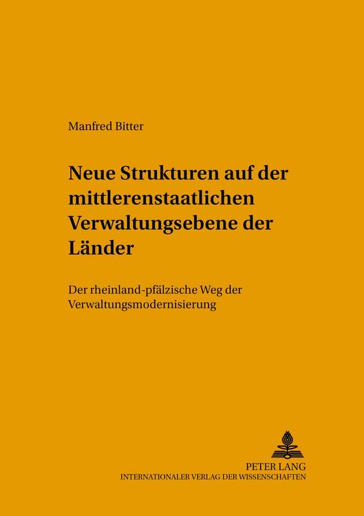 Produktbild: Strukturver&auml;nderungen auf der mittleren staatlichen Verwaltungsebene der L&auml;nder