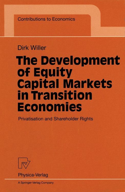 Produktbild: The Development of Equity Capital Markets in Transition Economies