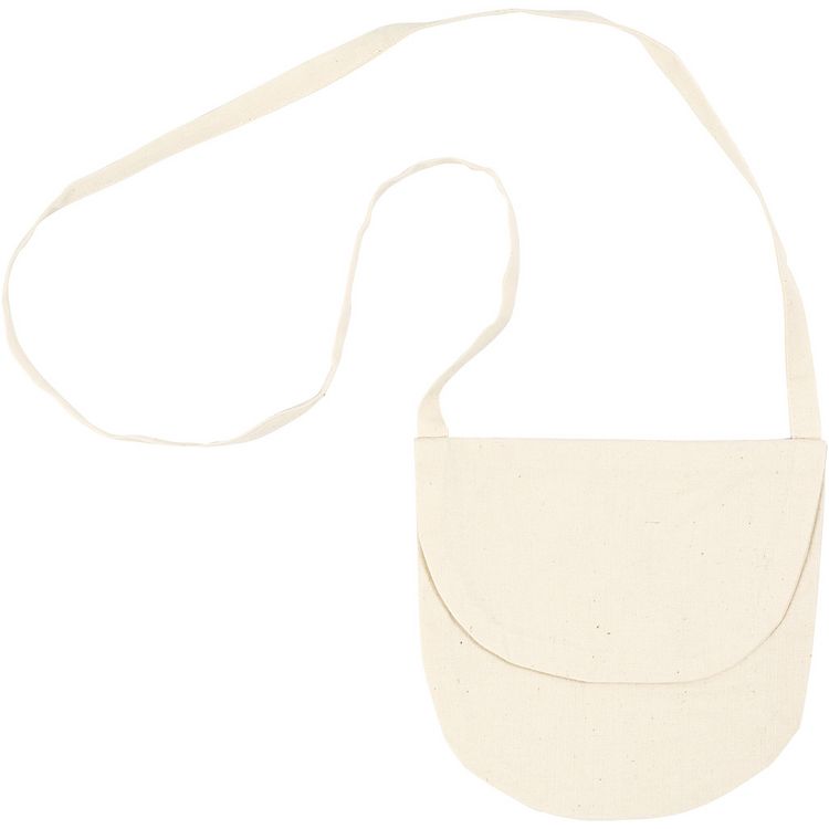 Produktbild: Creativ Company Schultertasche, Gr&ouml;&szlig;e 15x14 cm, 110 g, Hellnatur, 1 Stk