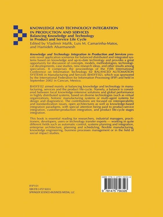 Produktbild: Knowledge and Technology Integration in Production and Services