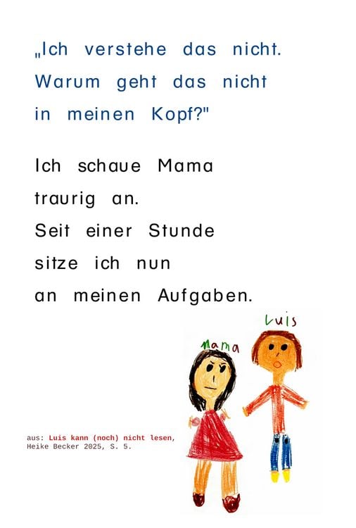 Produktbild: Luis kann (noch) nicht lesen