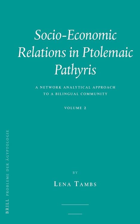 Produktbild: Socio-economic Relations in Ptolemaic Pathyris