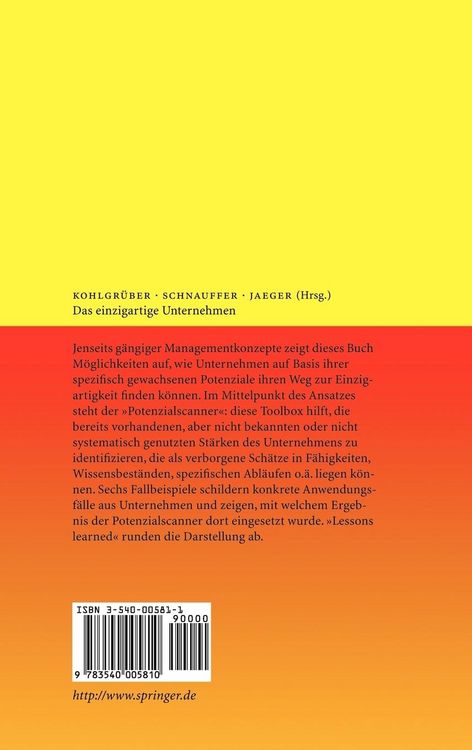 Produktbild: Das einzigartige Unternehmen