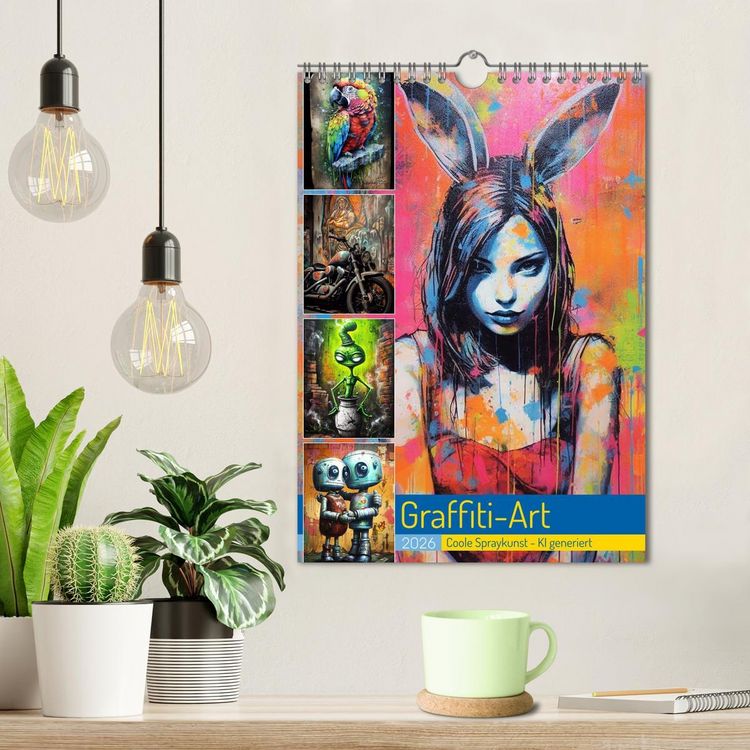 Produktbild: Graffiti Art (Wandkalender 2026 DIN A4 hoch), CALVENDO Monatskalender