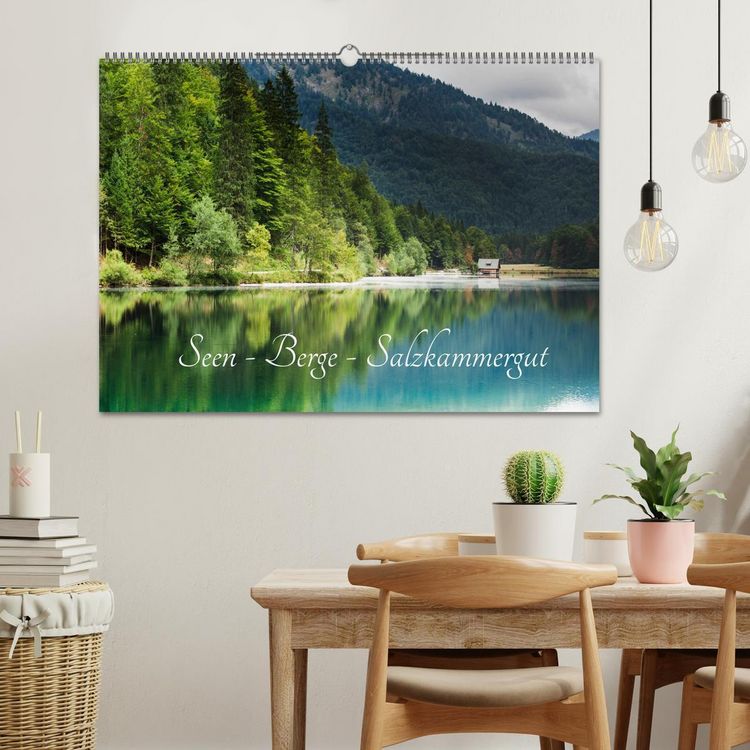 Produktbild: Seen - Berge - Salzkammergut (Wandkalender 2026 DIN A2 quer), CALVENDO Monatskalender