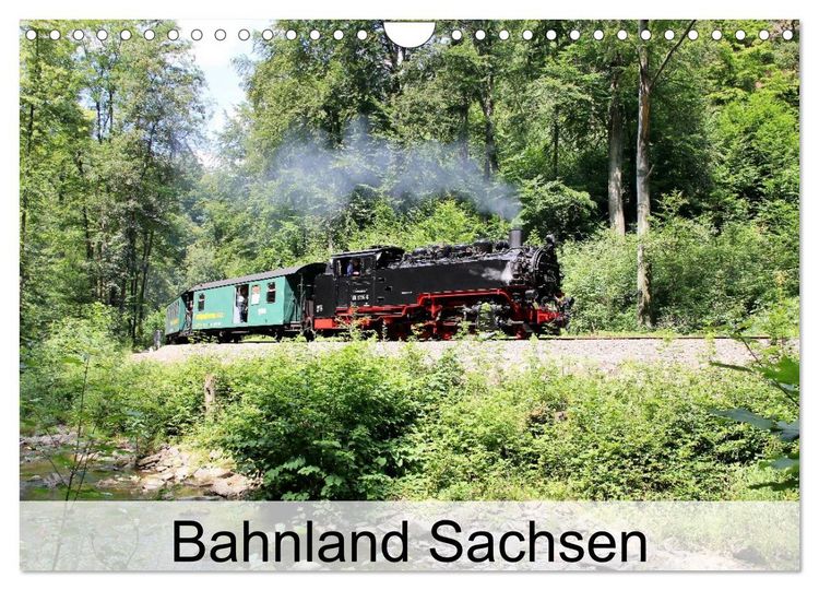 Produktbild: Bahnland Sachsen (Wandkalender 2026 DIN A4 quer), CALVENDO Monatskalender