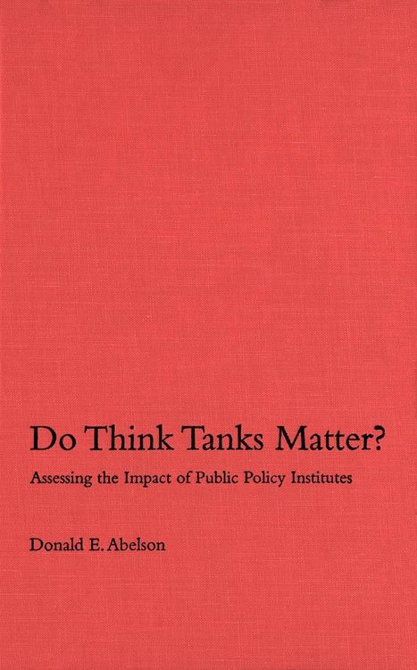 Produktbild: Do Think Tanks Matter?, First Edition