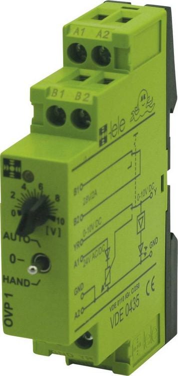 Produktbild: Tele OVP1 24 V/AC/DC 0 - 10V Koppelrelais 24 V/DC, 24 V/AC 1St.
