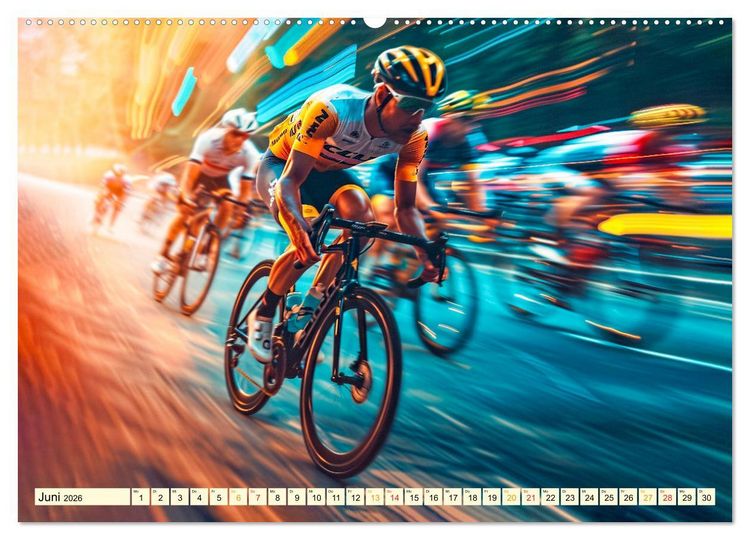 Produktbild: Radrennen - tolle Momente (Wandkalender 2026 DIN A2 quer), CALVENDO Monatskalender