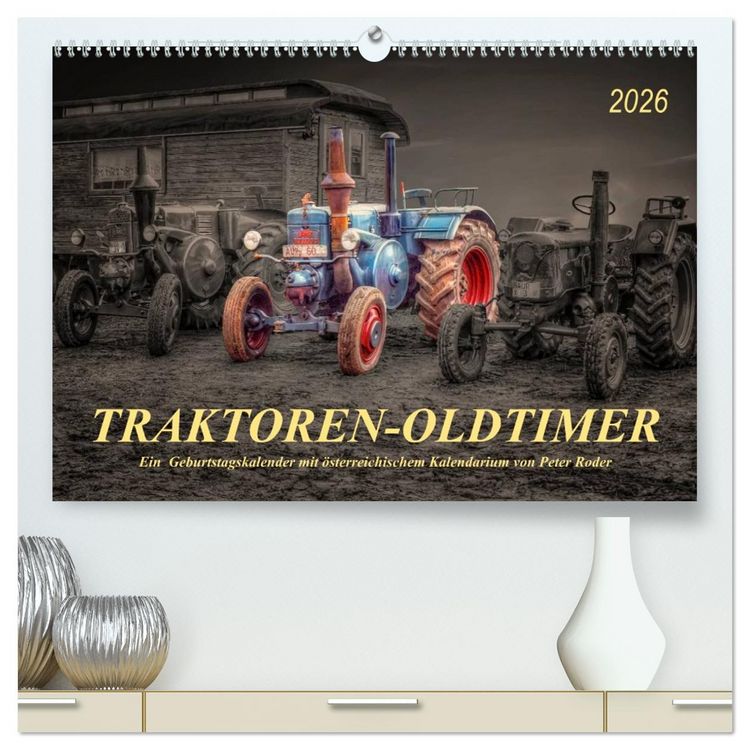 Produktbild: Traktoren - Oldtimer (hochwertiger Premium Wandkalender 2026 DIN A2 quer), Kunstdruck in Hochglanz