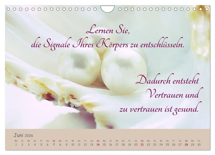Produktbild: Innere Perlen (Wandkalender 2026 DIN A4 quer), CALVENDO Monatskalender