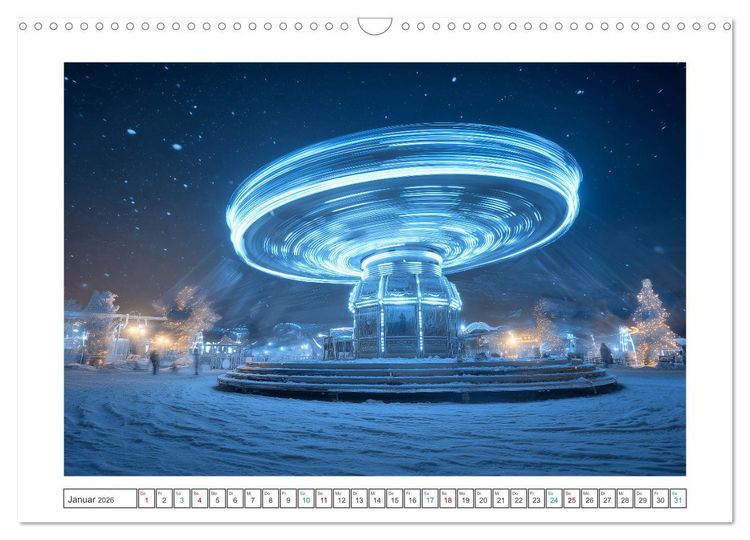 Produktbild: Farbst&uuml;rme der Nacht (Wandkalender 2026 DIN A3 quer), CALVENDO Monatskalender