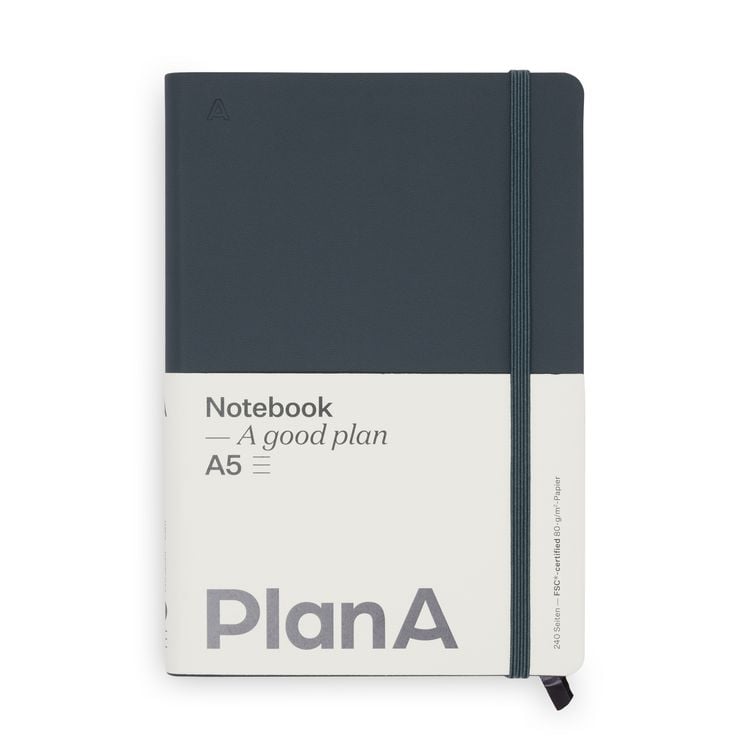 Produktbild: Notizbuch A5 Hardcover Cool Coal Liniert, 240 Seiten