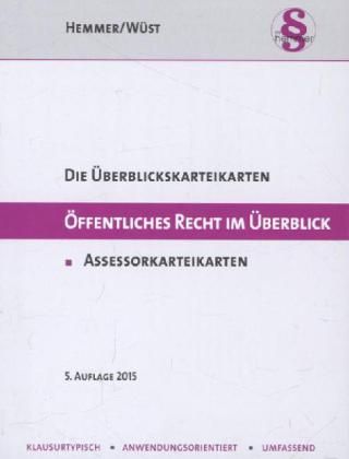 Produktbild: Hemmer, K: Assessor Karteikarten &Ouml;ffentliches Recht