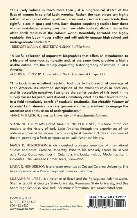 Produktbild: Ten Notable Women of Colonial Latin America