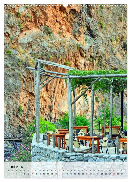Produktbild: Naturerlebnis Samaria Schlucht auf Kreta (Wandkalender 2026 DIN A2 hoch), CALVENDO Monatskalender