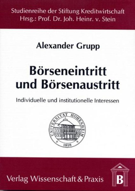 Produktbild: B&ouml;rseneintritt und B&ouml;rsenaustritt.