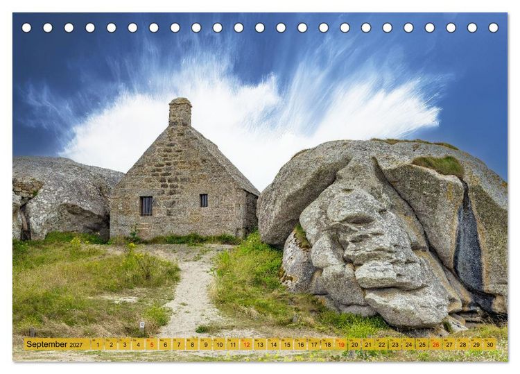 Produktbild: Bretagne, wild und sch&ouml;n (Tischkalender 2027 DIN A5 quer), CALVENDO Monatskalender