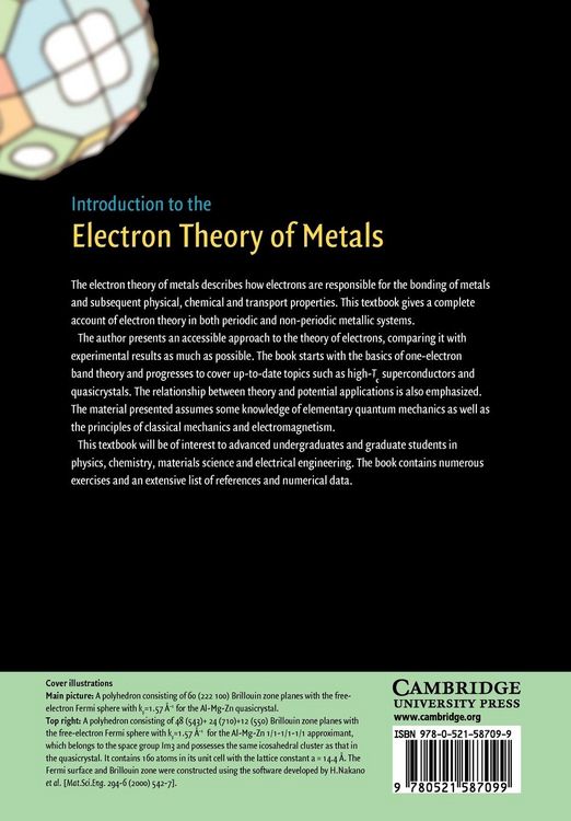 Produktbild: Introduction to the Electron Theory of Metals