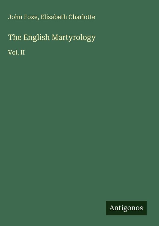 Produktbild: The English Martyrology