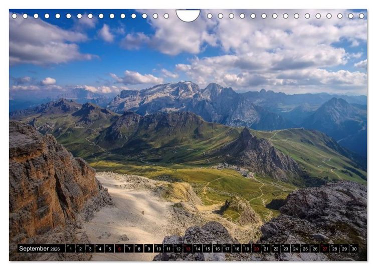 Produktbild: Die Dolomiten - Traumhafte Welt aus Stein (Wandkalender 2026 DIN A4 quer), CALVENDO Monatskalender
